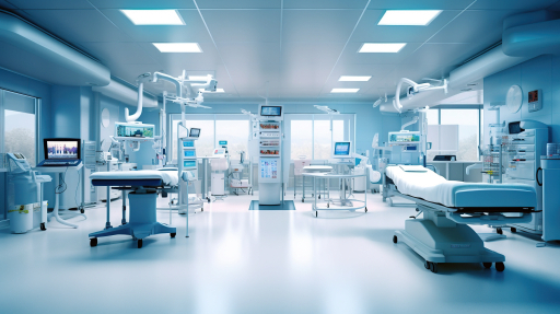 Modern medical imaging device in operating room